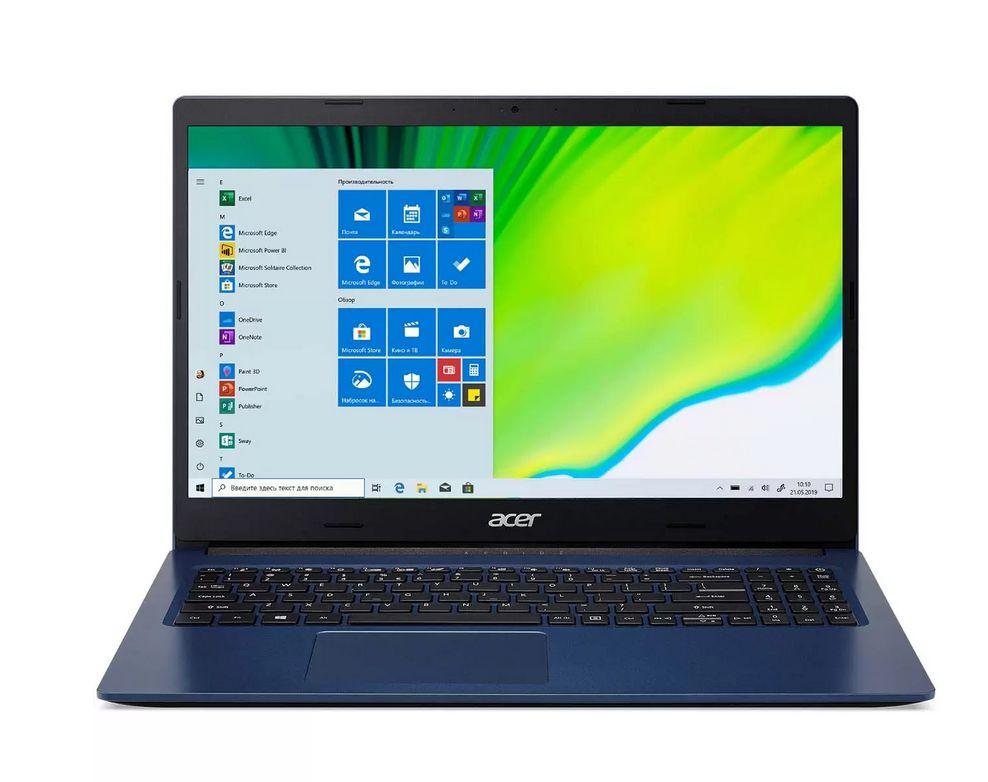 Acer Aspire A315-57G-3732  (NX.HZSER.001) Игровой ноутбук 15,6", Intel Core i3-1005G1, RAM 8 ГБ, SSD 512 ГБ, NVIDIA GeForce MX330 (2 Гб), Windows Home, (NX.HZSER.001), синий, Русская раскладка