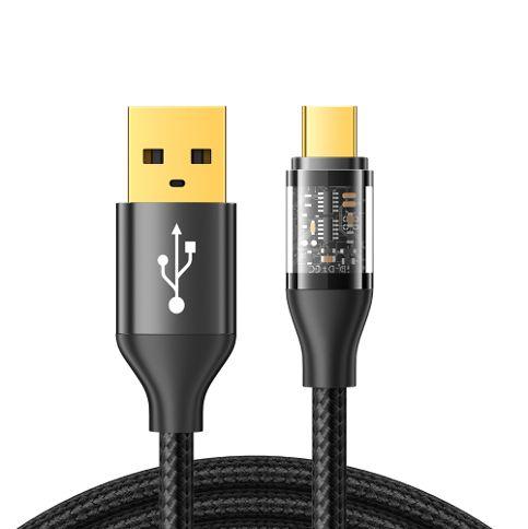 Кабель JOYROOM USB-A - USB Type-C 3A 1,2м, черный (S-UC027A12)