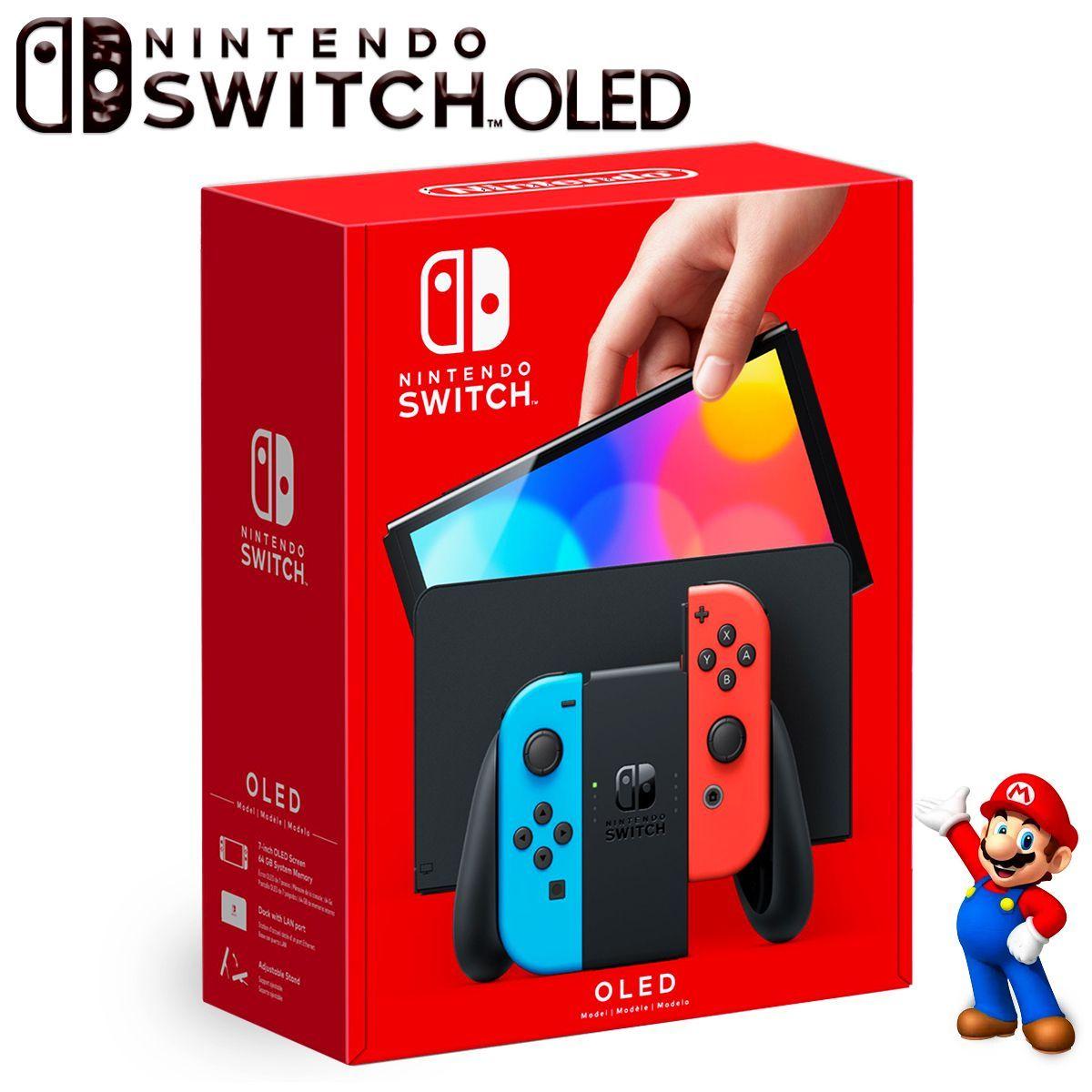 Нинтендо Игровая консоль,Nintendo Switch OLED Model,(Красный + синий)Азиатско-Тихоокеанское издание,64GB