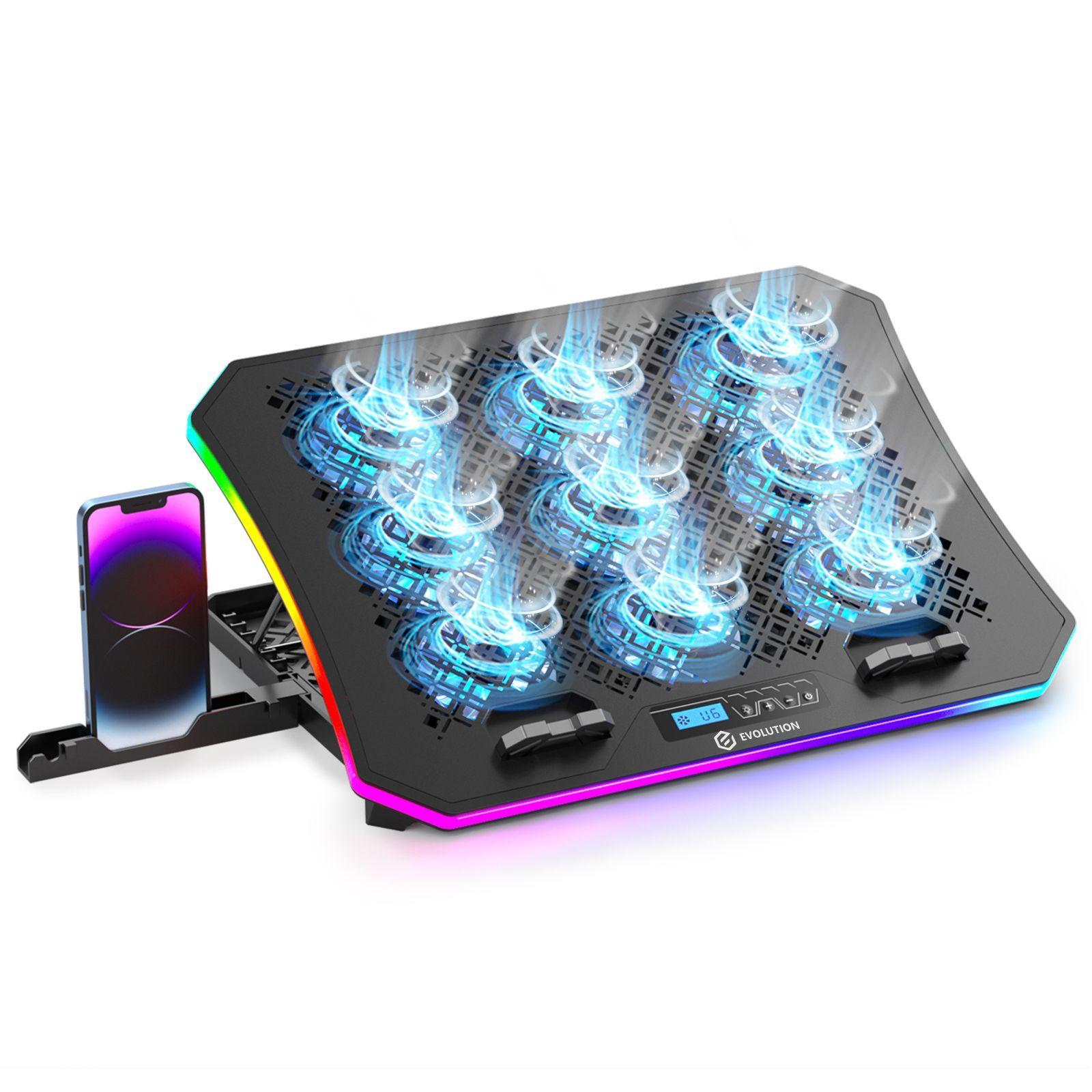 Подставка для ноутбука с активным охлаждением EVOLUTION LCS-05 RGB