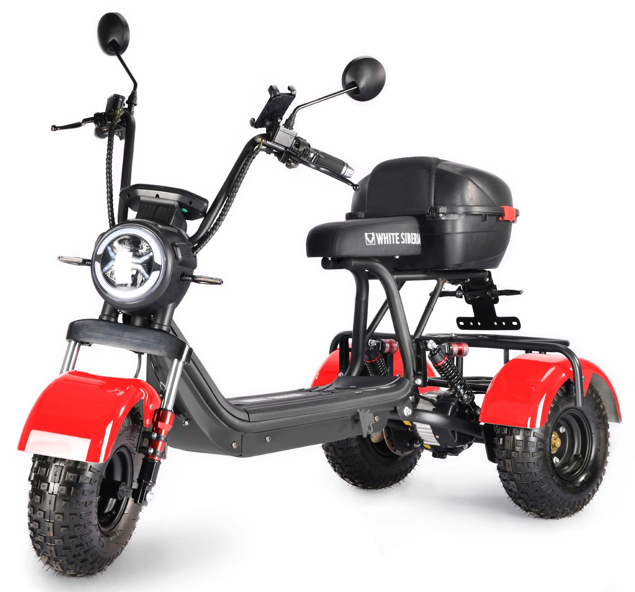 White Siberia | White Siberia Электроскутер TRIKE MINI 1500W, красный