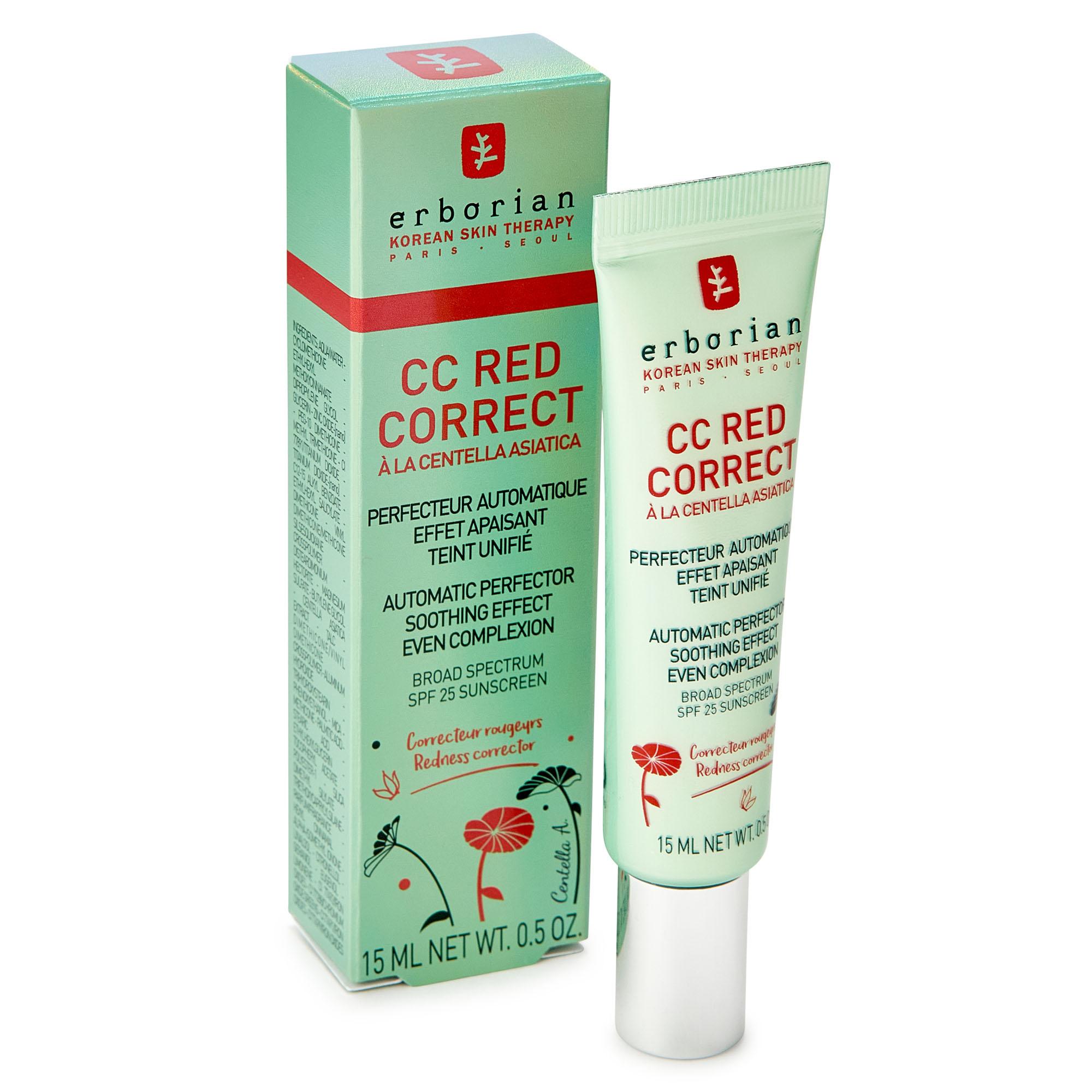 Erborian CC RED CORRECT, Крем для лица Корректирующий, 15 мл