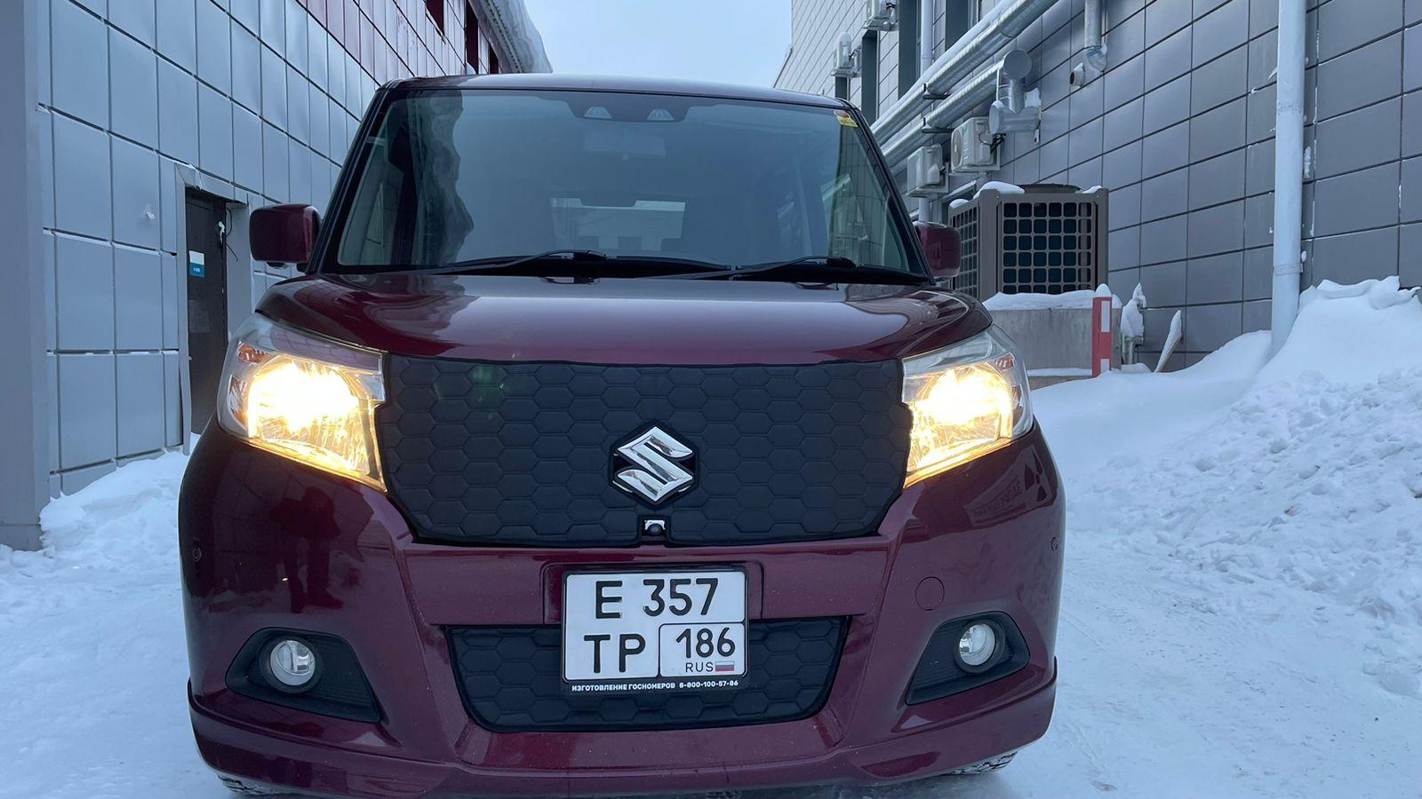 Утеплитель радиатора и бампера для Suzuki Solio (2015 -2020) III с КАМЕРОЙ Сузуки Солио