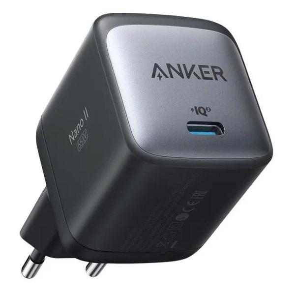 Anker | Сетевое зарядное устройство Anker PowerPort Nano II GaN 65W A2663 Black
