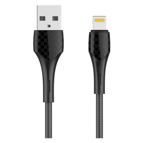 Кабель LDNIO USB Lightning LS521 серый 1м