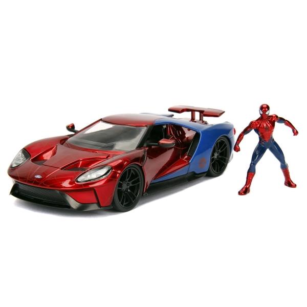 Фигурка Jada Marvel: 2017 Ford GT W/Spider-Man