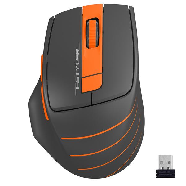 Мышь беспроводная A4Tech FStyler FG30 Grey/Orange