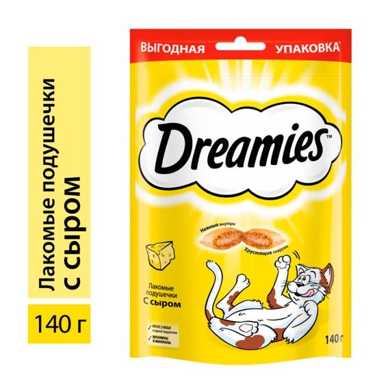 Dreamies | Лакомство для кошек Dreamies подушечки с сыром 140г