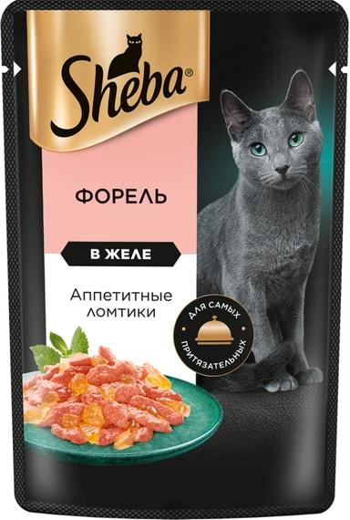 Влажный корм для кошек Sheba с форелью 75г