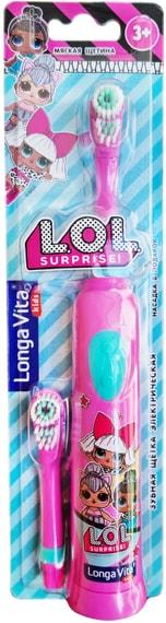 Longa Vita | Электрическая зубная щетка Longa Vita L.O.L Surprise! ротационная и сменная насадка детская