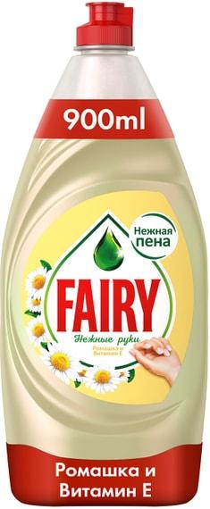 Средство для мытья посуды Fairy Нежные ручки Ромашка и витамин E 900мл