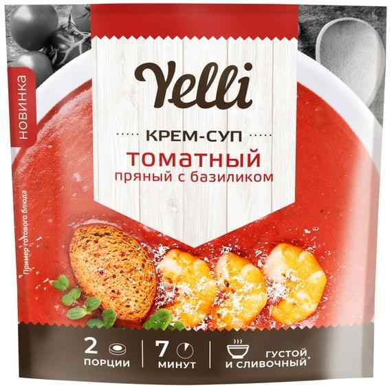 Yelli | Крем-суп Yelli томатный пряный с базиликом 70г