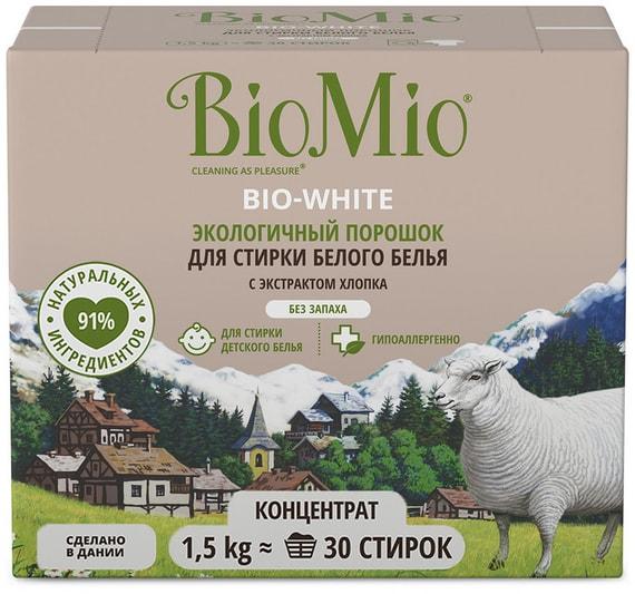 Стиральный порошок BioMio Bio-White для белого белья 1.5кг