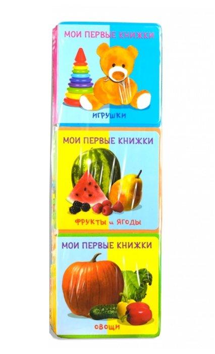 Подарочный набор развивающих книг для детей "Мои первые книжки": Игрушки. Фрукты и ягоды. Овощи (комплект из 3 книг)