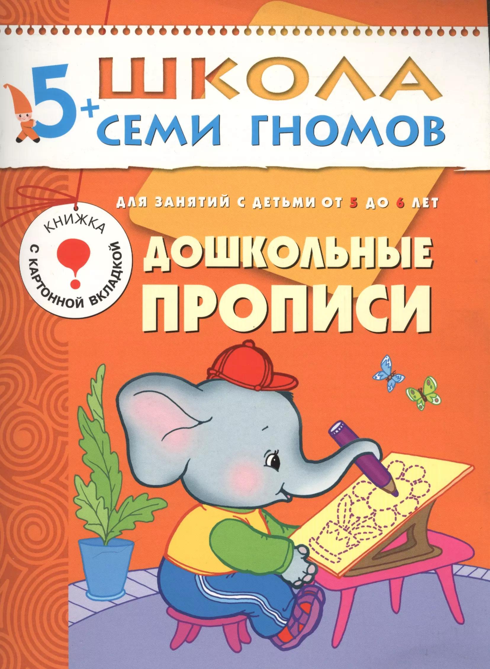 ШколаСемиГномов 5-6 лет Подготовка к письму Дошк.прописи Книга с игрой и наклейками