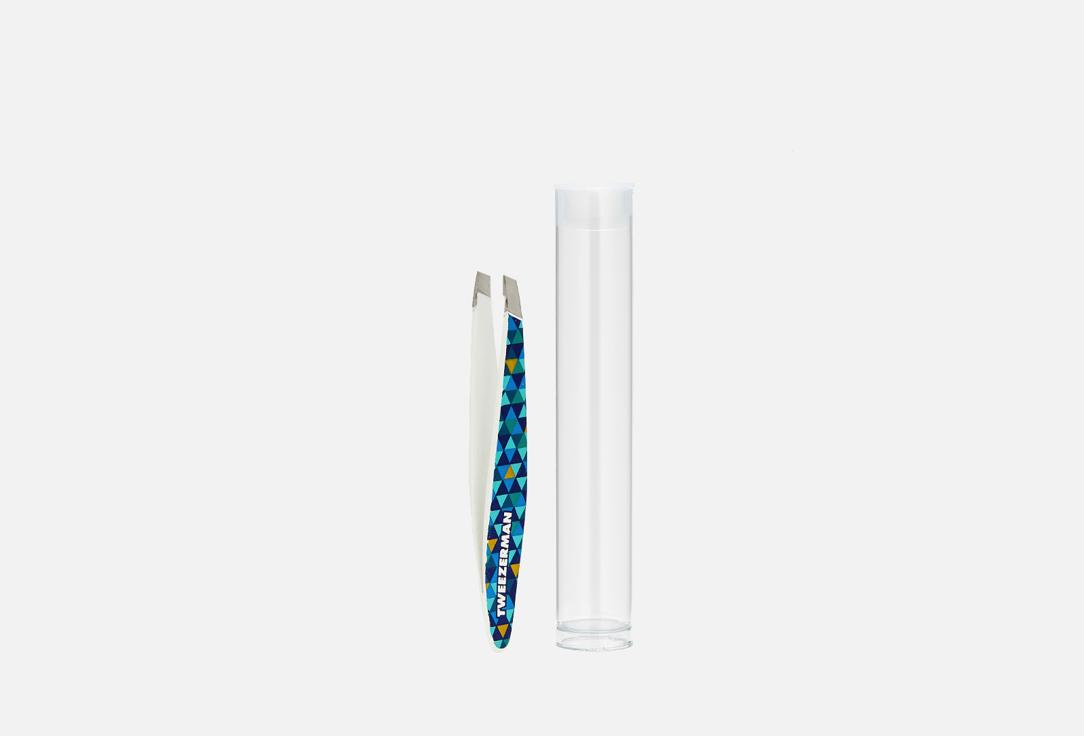 MINI SLANT TWEEZER Blue Mosaic. 1 шт