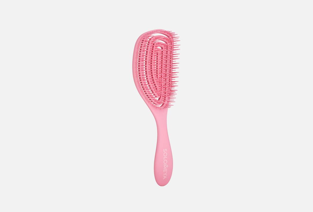 Wet Detangler Brush Oval Strawberry. 1 шт