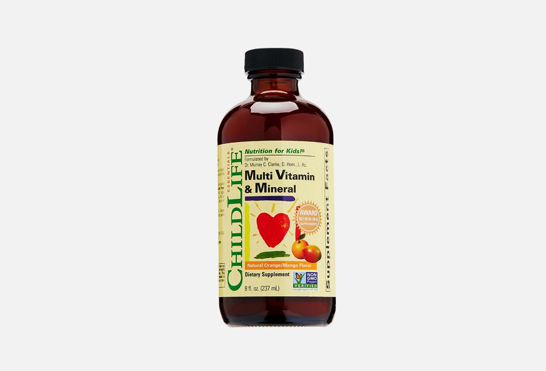 multi vitamin and mineral витамины А, С, Е, D. 237 мл