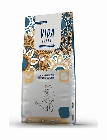 VIDA Super корм для взрослых кошек с курицей и овощами