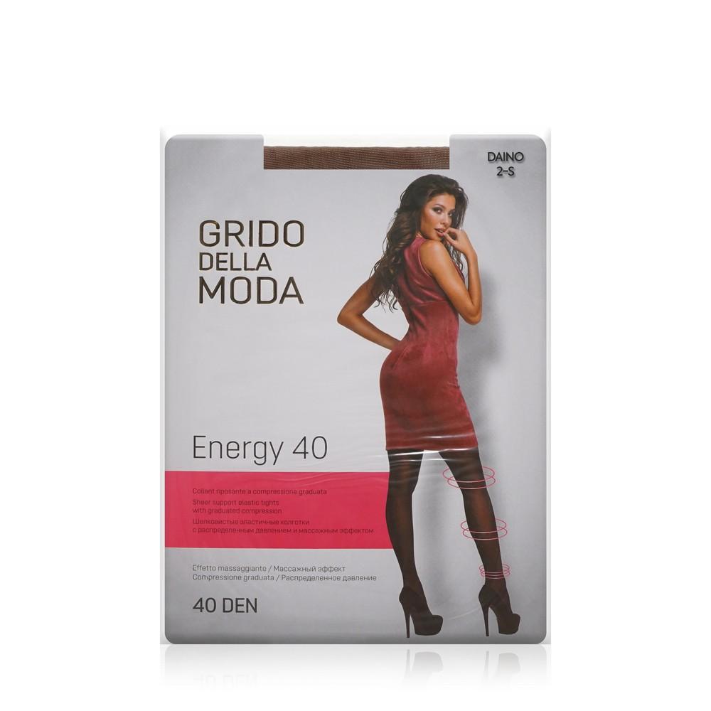 Grido della Moda | Женские колготки Grido della Moda Energy с массажным эффектом 40den Daino 2 размер