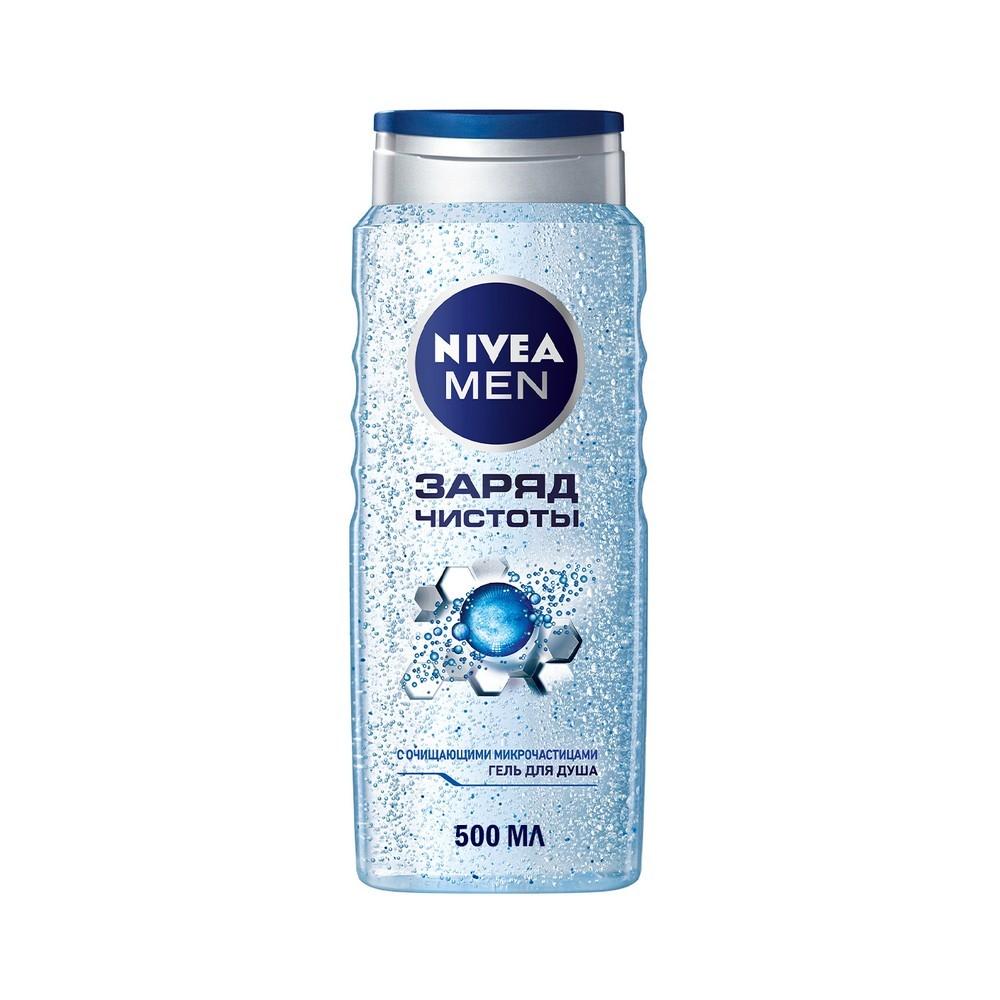 Мужской гель для душа Nivea Men " Заряд чистоты " 500мл