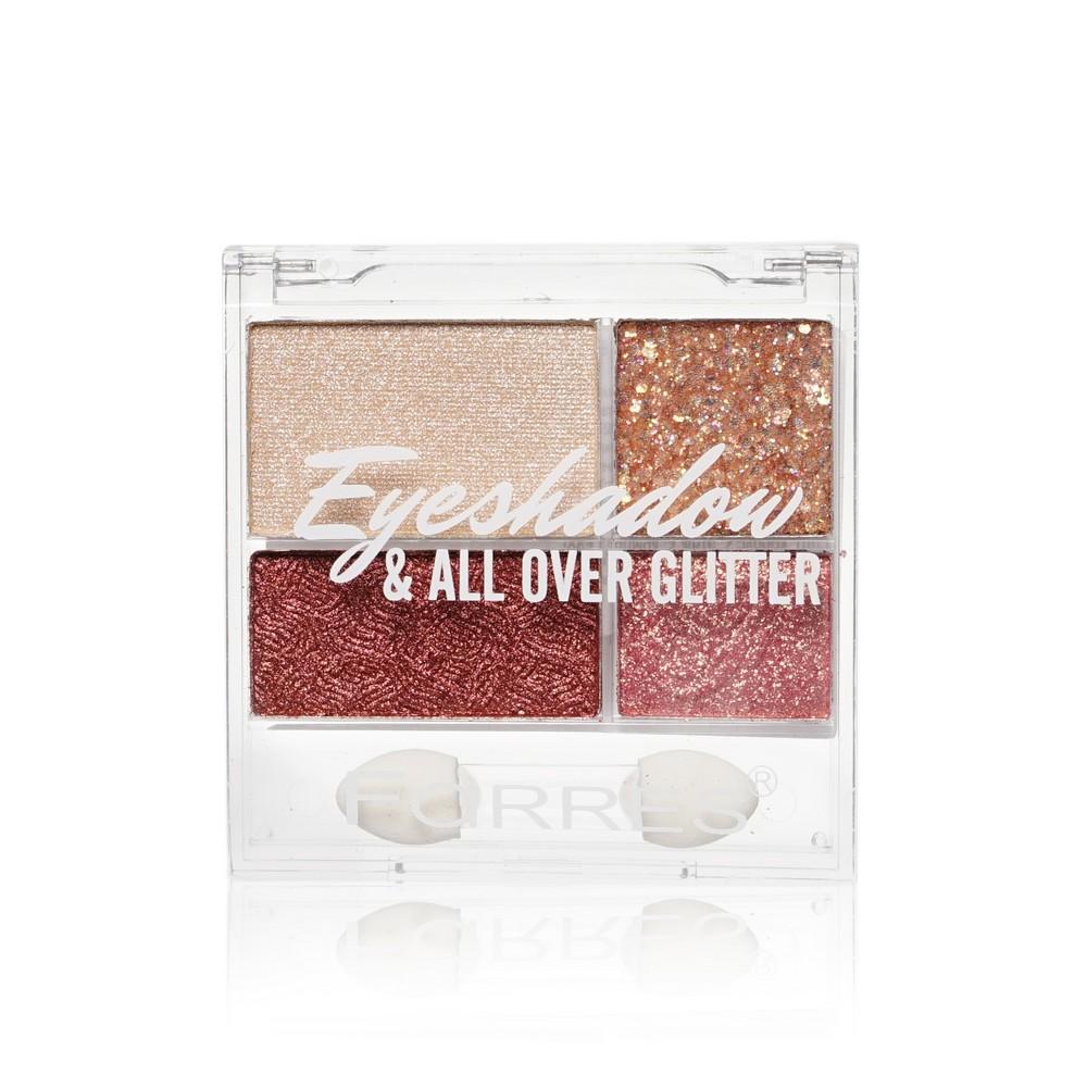 Палетка теней для век Farres All Over Glitter 01 4 цвета 5,9г