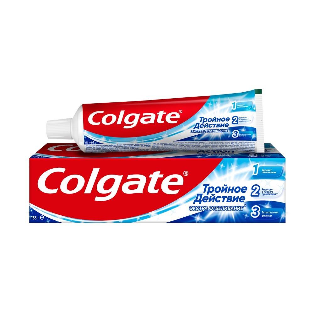 Зубная паста Colgate Тройное действие " экстра отбеливание " 100мл