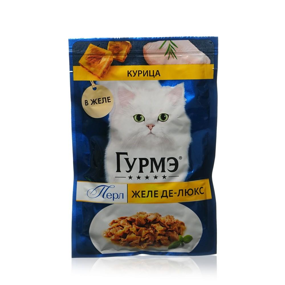 Гурмэ | Влажный корм для кошек Гурмэ Перл Желе де-люкс " Курица " 75г