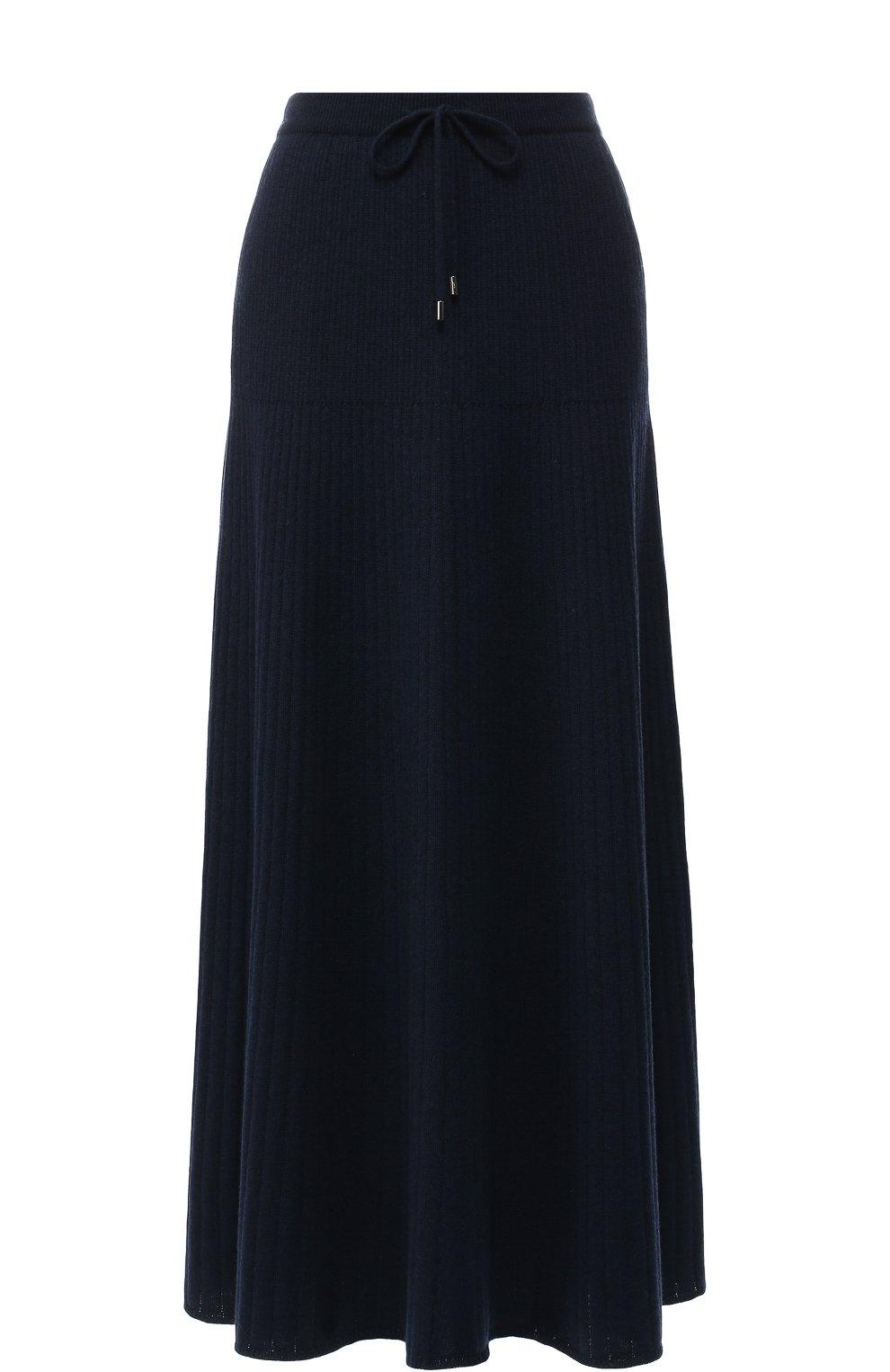 Кашемировая юбка-миди с эластичным поясом