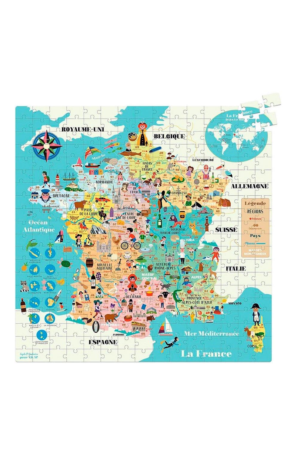 Пазл Карта Франции