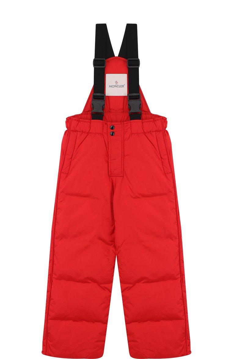 Moncler Enfant | Пуховый комбинезон на подтяжках