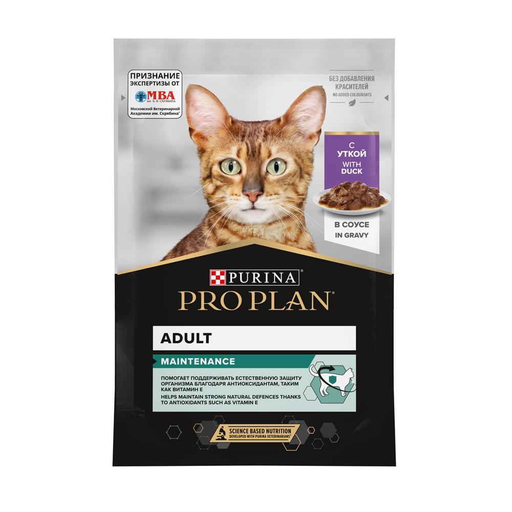 ProPlan Adult влажный корм для взрослых кошек с уткой, в соусе, 85 г