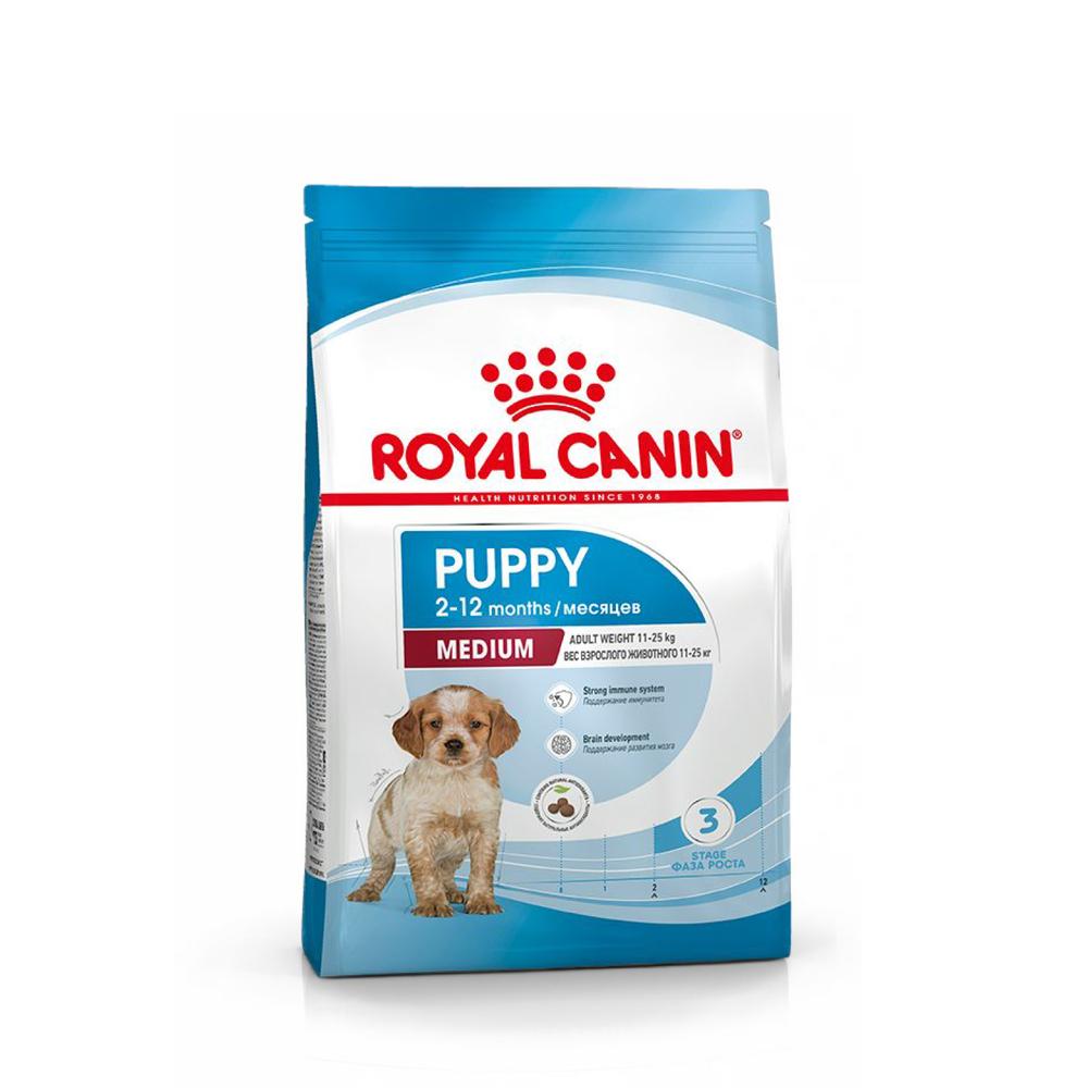 Royal Canin Medium Puppy Сухой корм для щенков средних пород с 2 до 12 месяцев, 14 кг