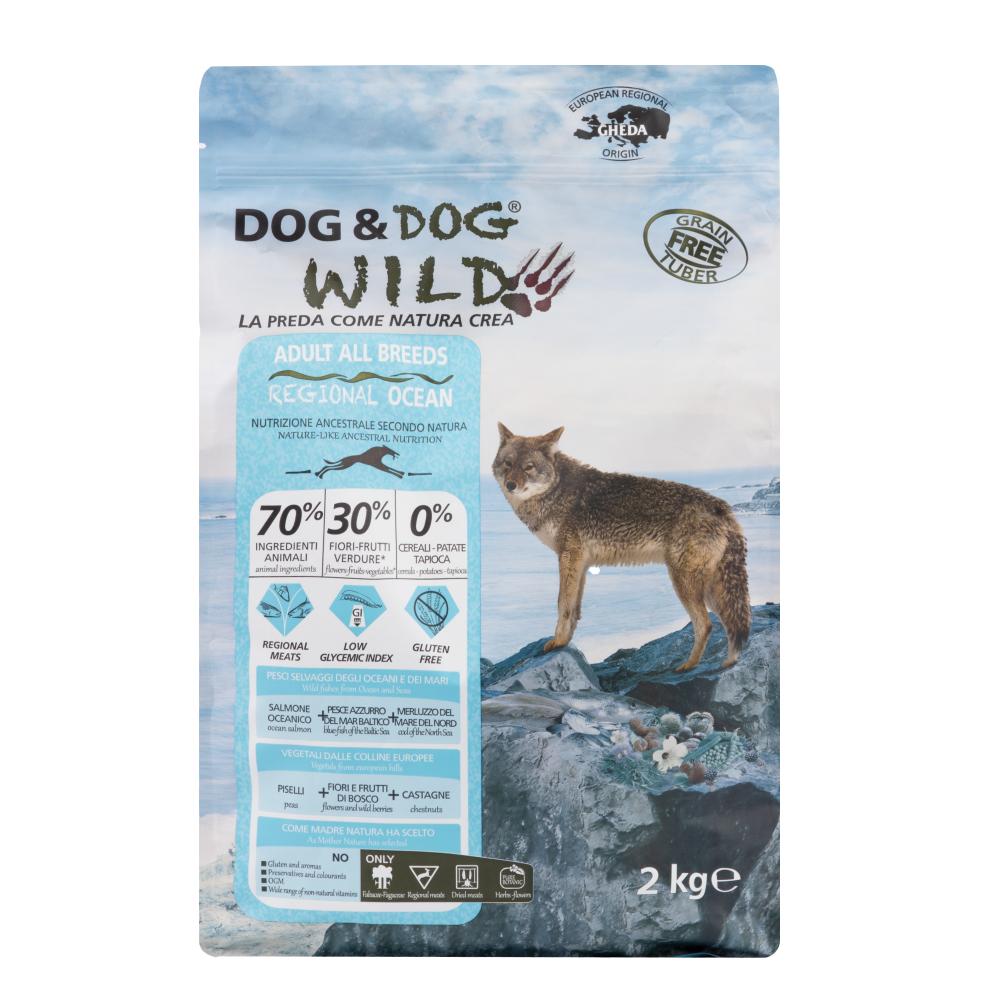  | Dog & Dog Wild Regional Ocean Сухой корм для собак, с лососем и треской, 2 кг