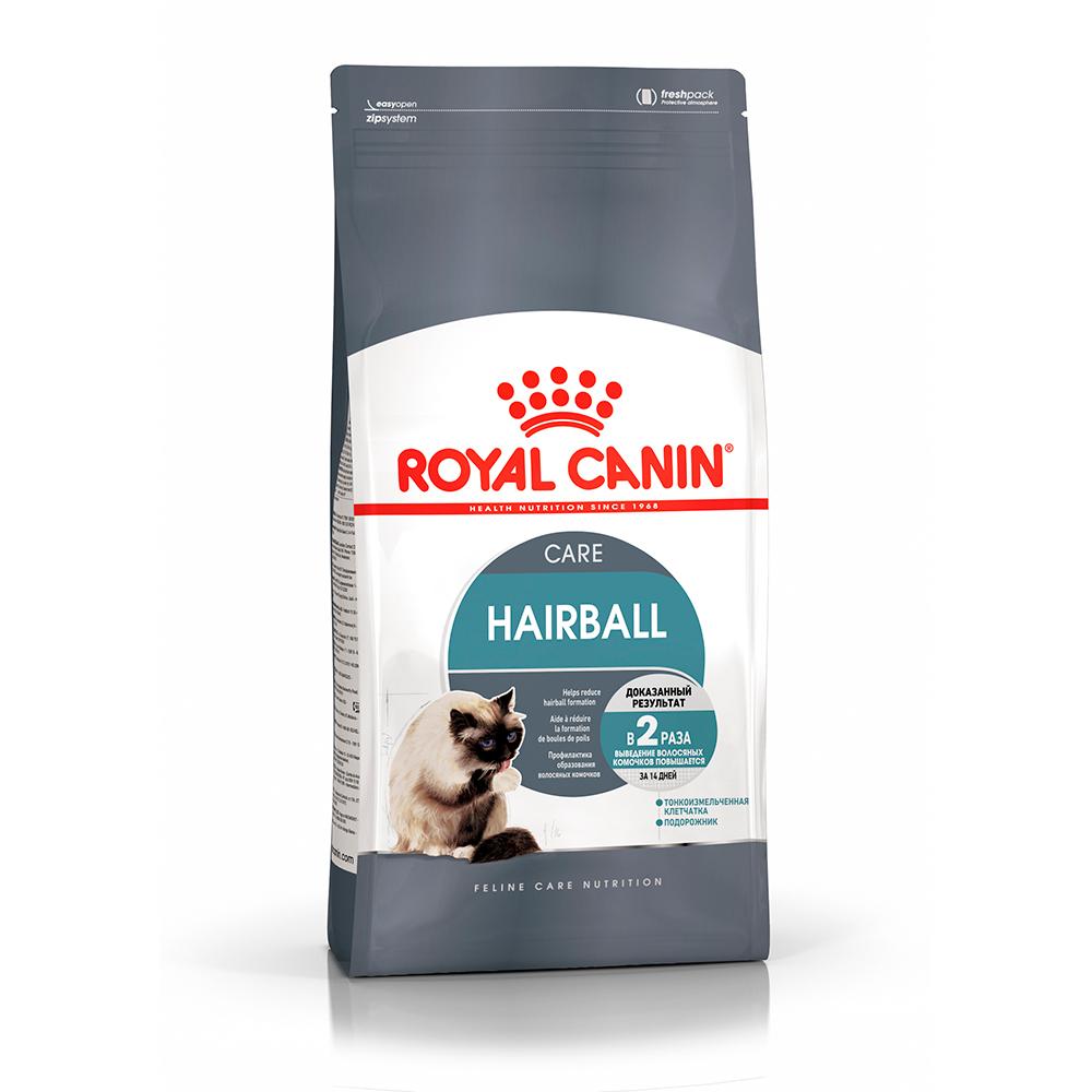 Royal Canin Hairball Care Сухой корм для профилактики образования волосяных комочков в ЖКТ у взрослых кошек, 10 кг
