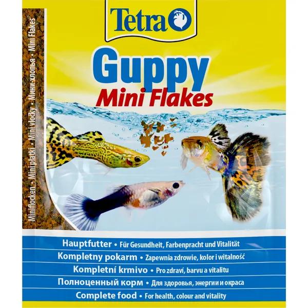  | Tetra Guppy Mini Flakes корм для живородящих рыб мини-хлопьями, 12 г