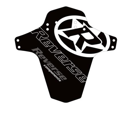 крылья велосипедные Reverse MUDFENDER -  LOGO (BLACK/WHITE)