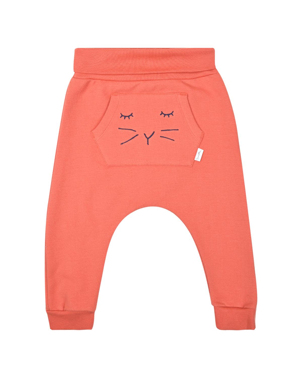 Sanetta Kidswear | Спортивные брюки кораллового цвета Sanetta Kidswear
