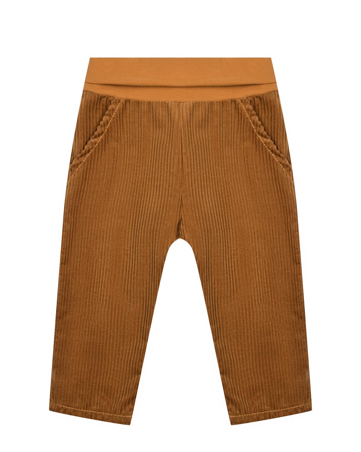 Вельветовые брюки с поясом на резинке Sanetta Kidswear