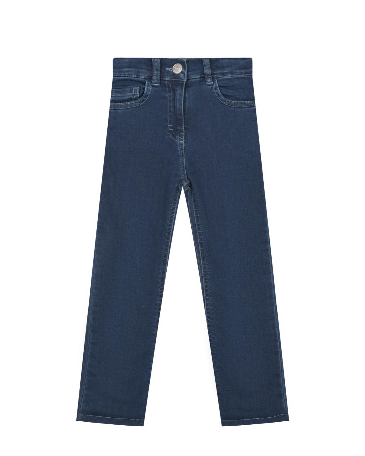 Темно-синие утепленные джинсы Monnalisa