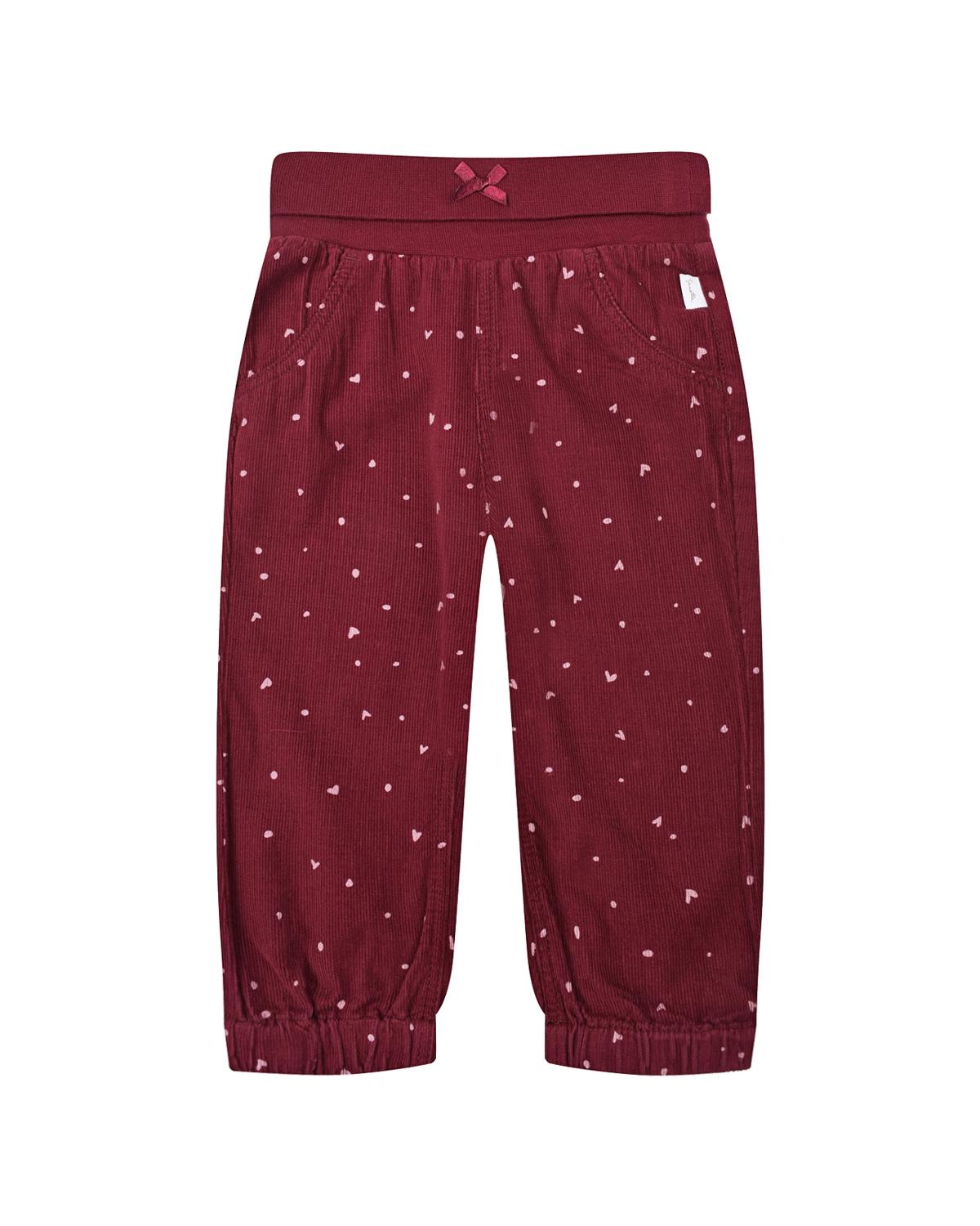Sanetta Kidswear | Бордовые вельветовые брюки Sanetta Kidswear