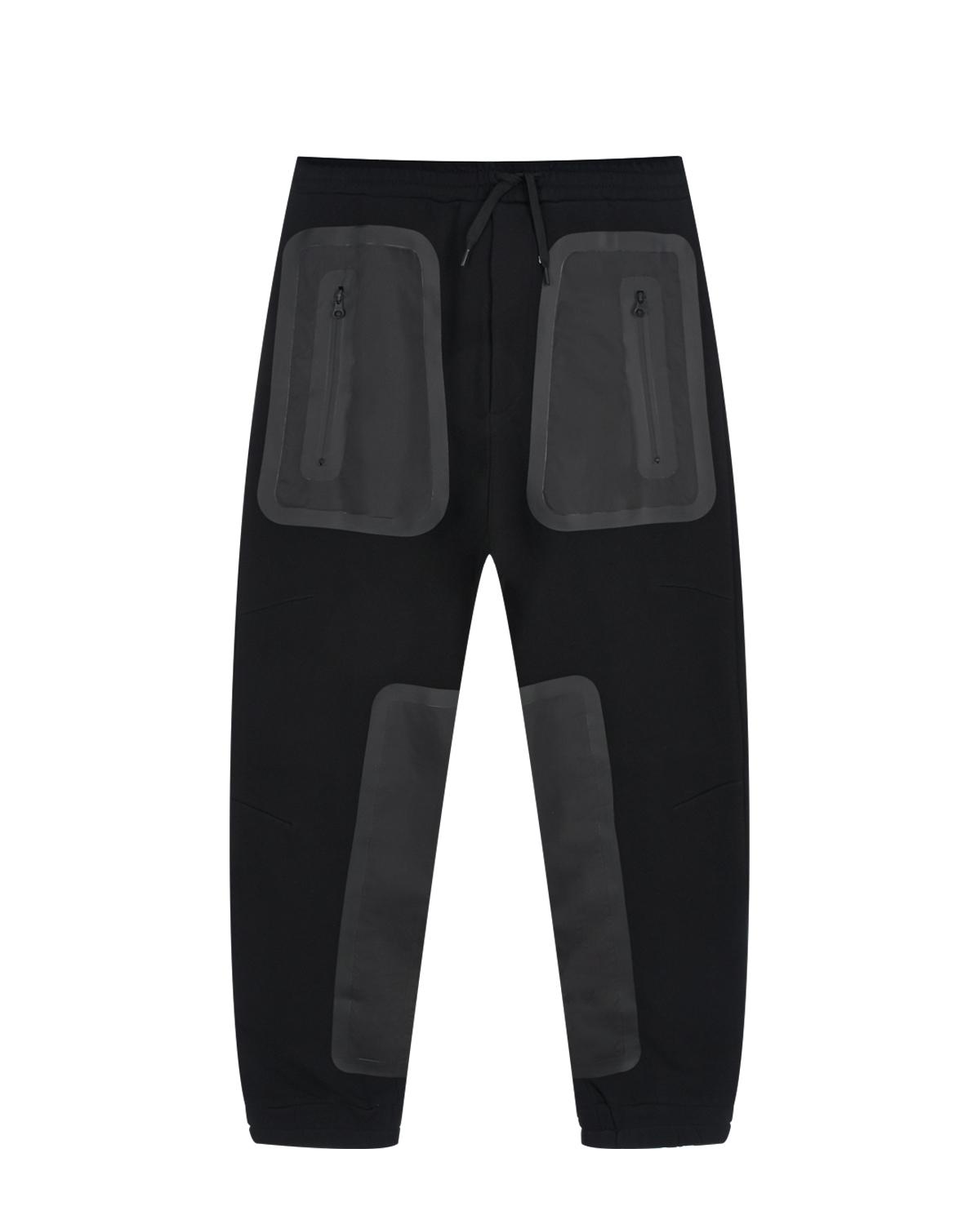 Спортивные брюки с накладными карманами, черные Dsquared2