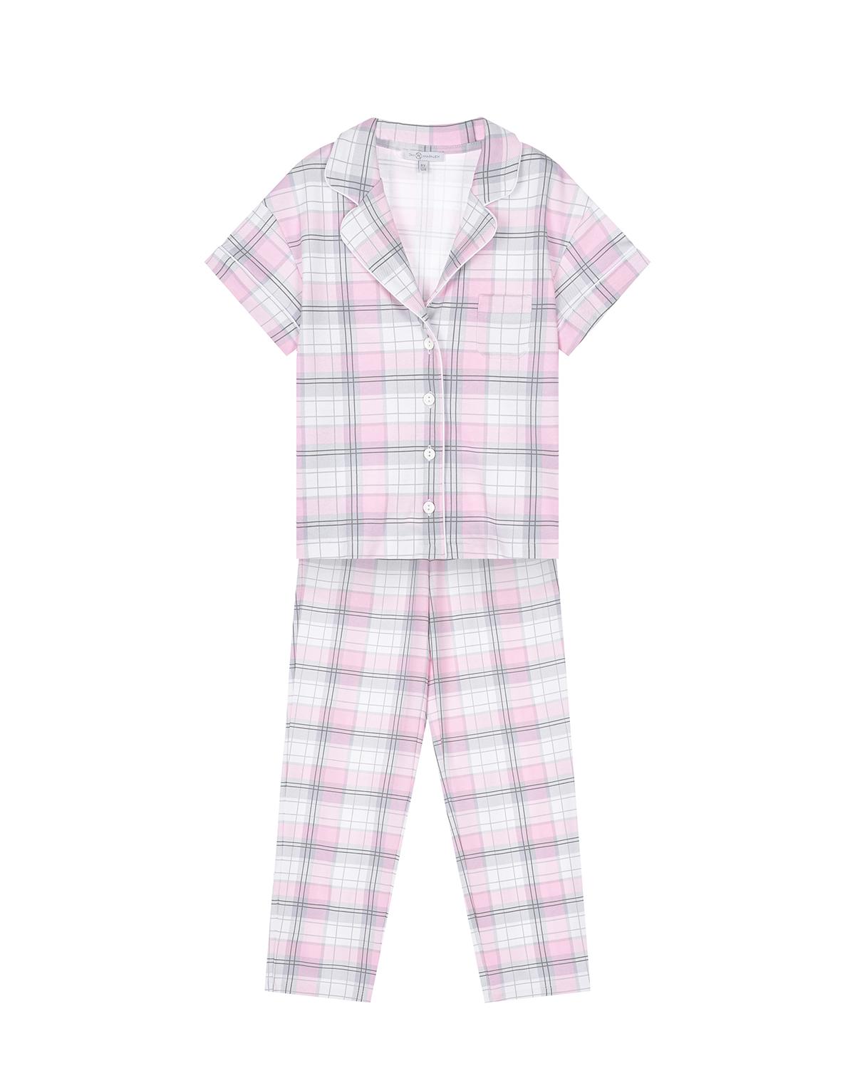 Розовая пижама с принтом в клетку Dan Maralex