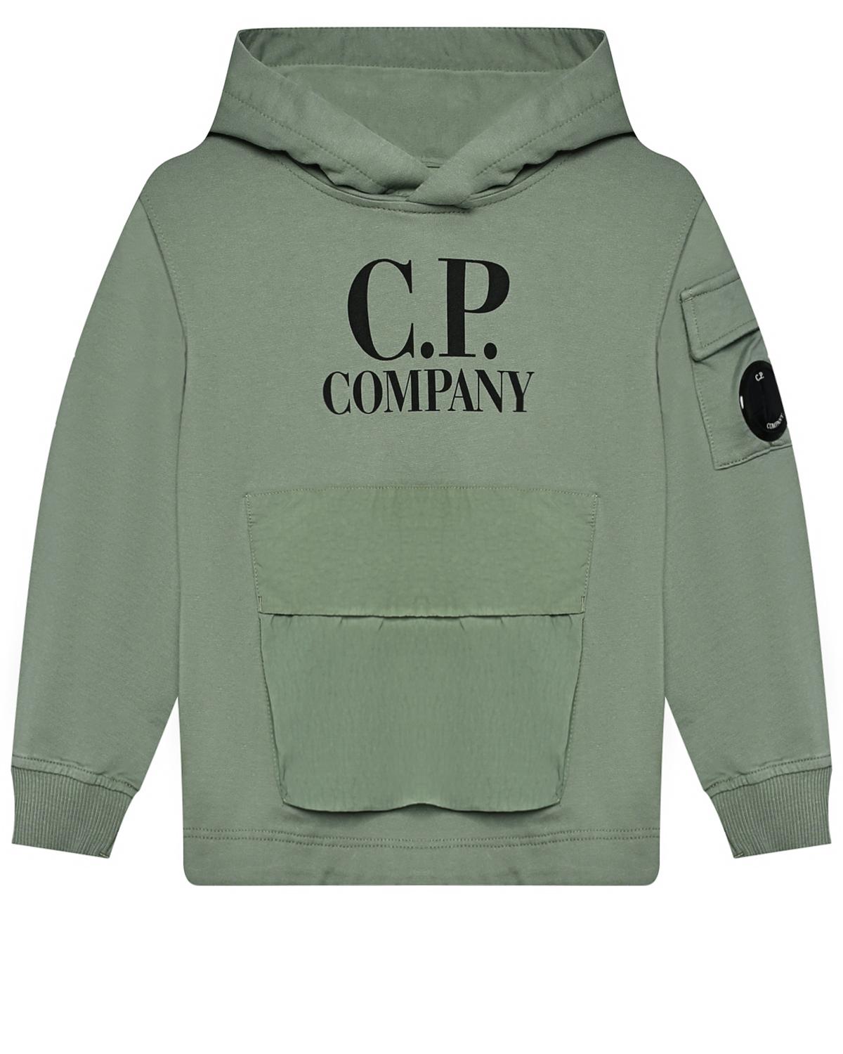 CP Company | Толстовка-худи с лого и накладным карманом CP Company