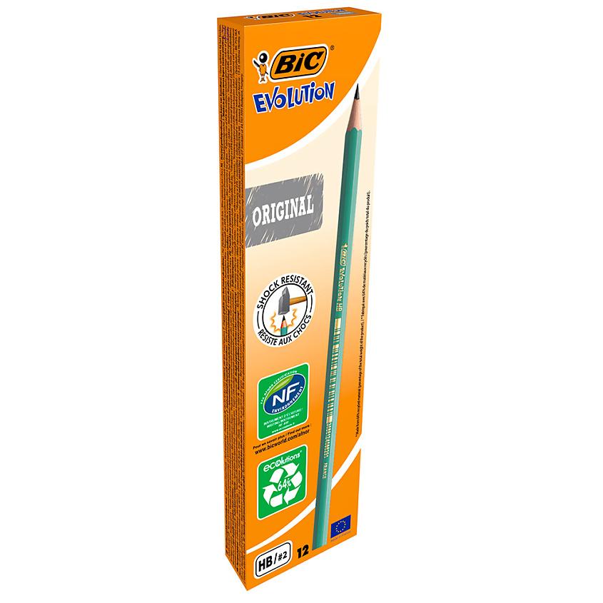 BIC Чернографитовые карандаши для рисования. Черный