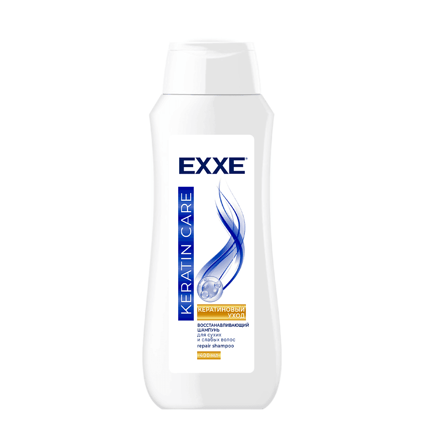 EXXE Шампунь для волос KERATIN CARE "Кератиновый уход". 400 мл