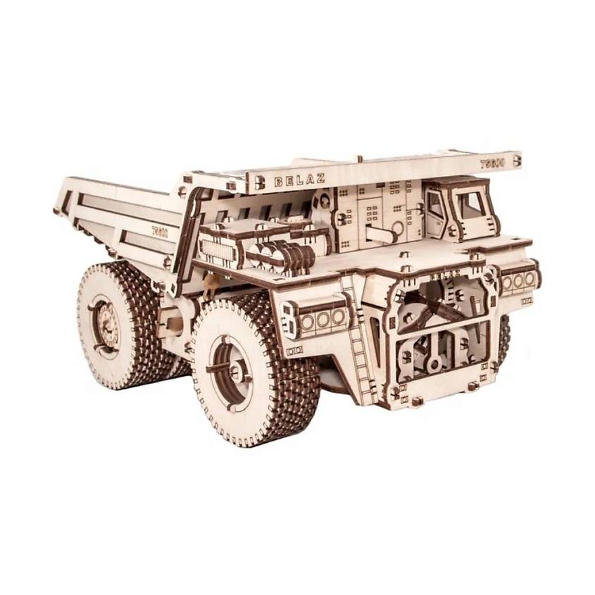 EWA ECO-WOOD-ART Деревянный конструктор 3D BELAZ 75600. 1 шт