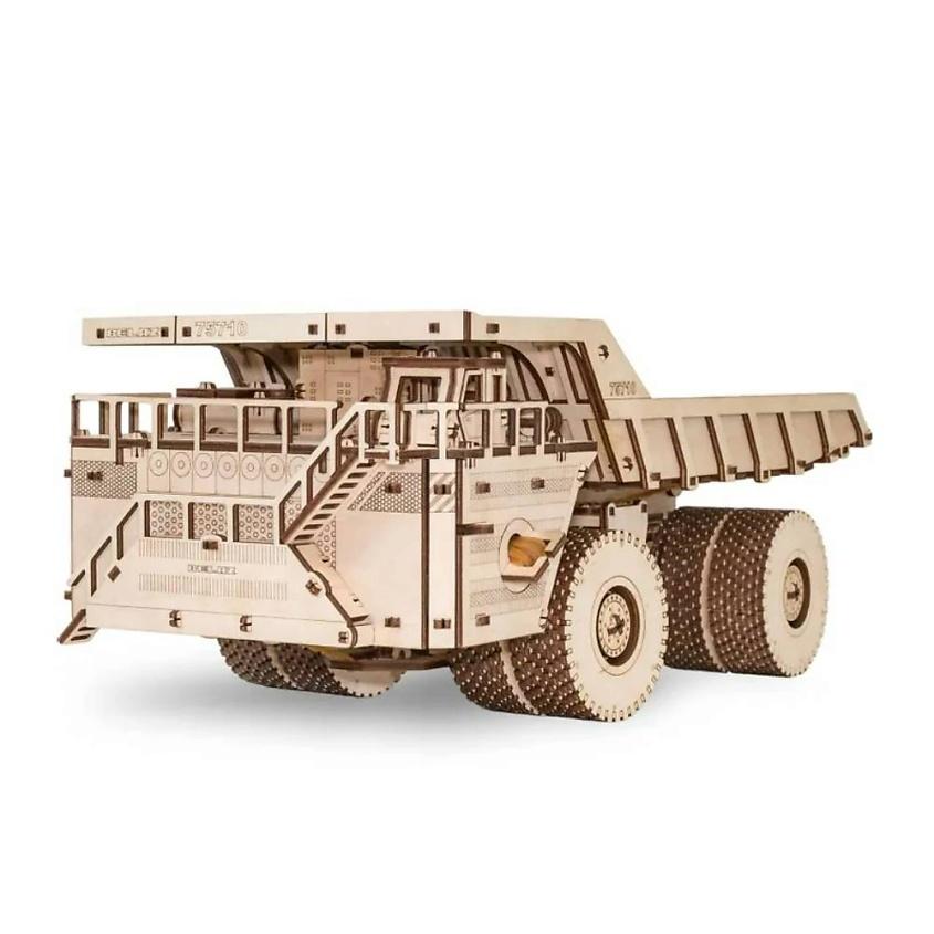 EWA ECO-WOOD-ART Деревянный конструктор 3D BELAZ 75710. 1 шт