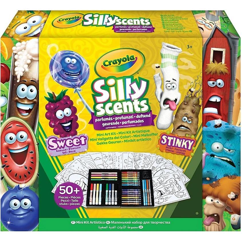 CRAYOLA Набор ароматизированных карандашей и фломастеров  Silly Scents Mini Kit. 50 шт.