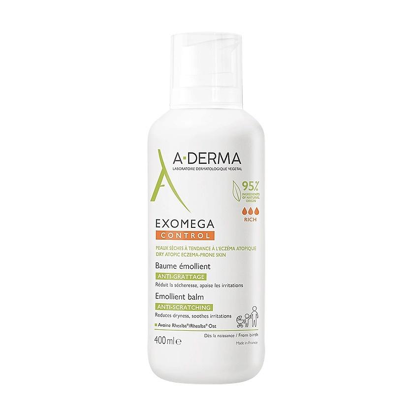 A-DERMA Смягчающий бальзам для лица и тела Exomega Control. 400 мл